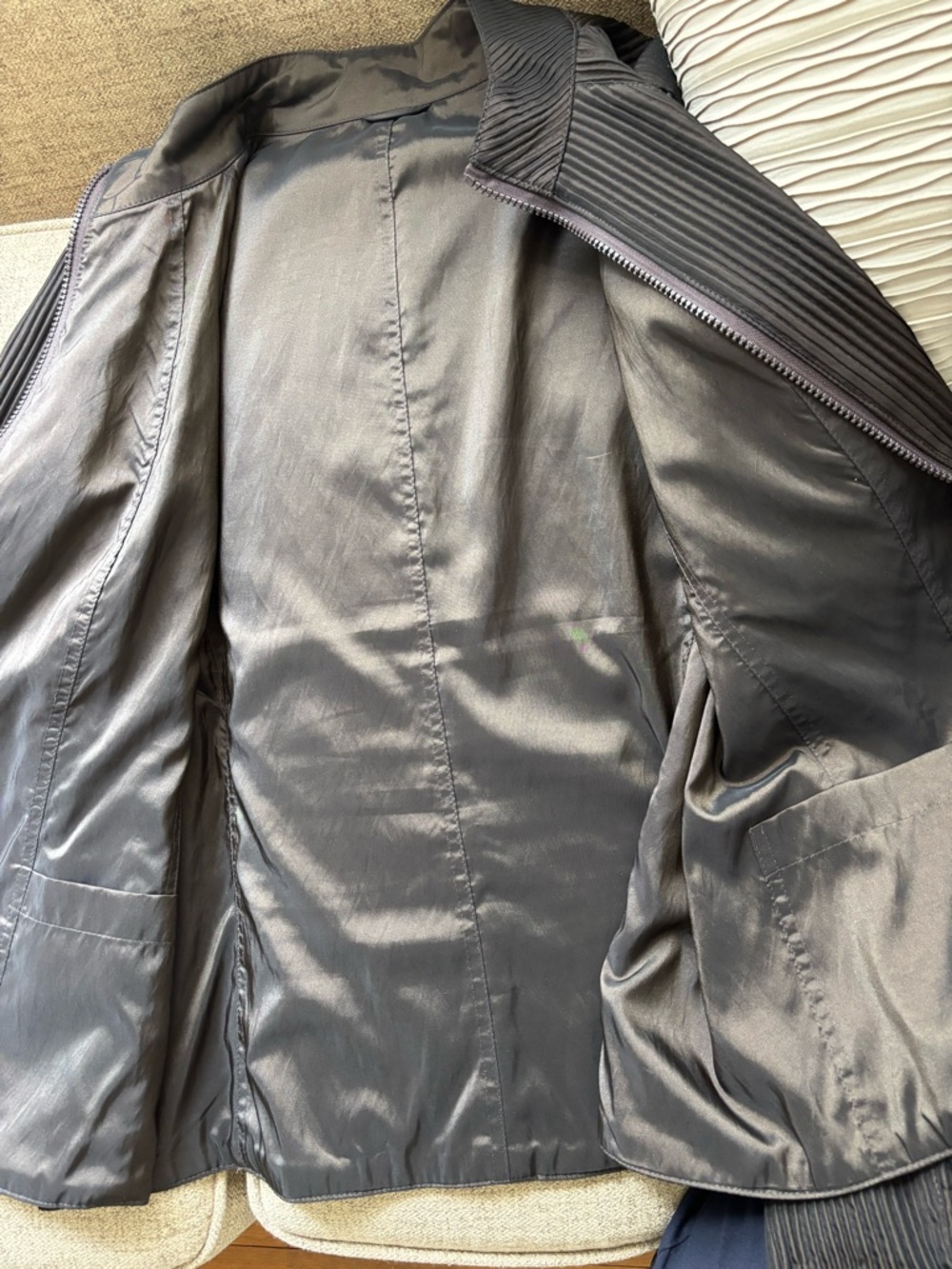 Mycra Pac Brown Ribbed Zip Front Utility Jacket - Picture 8 of 9